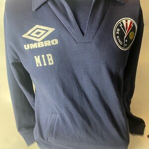 Umbro Blue V-Neck Athletic Sweater